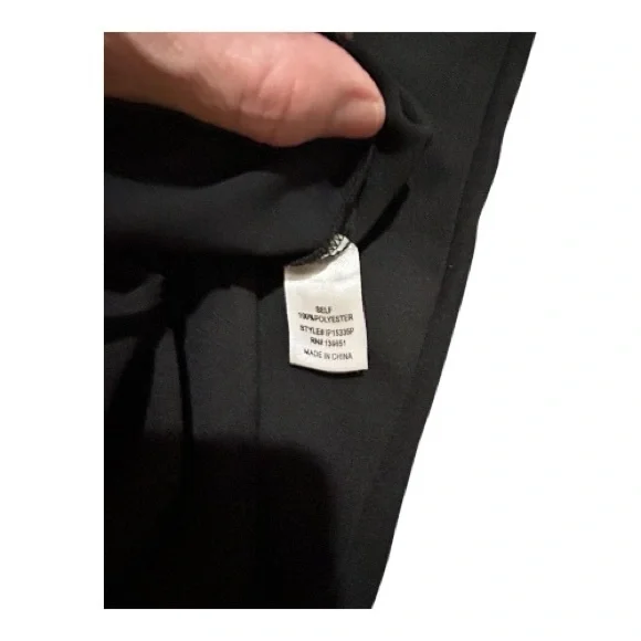 Oddy Wide Leg Pants 1XL Black Tie Waist Comfy Boho Summer NWOT Plus - Picture 6 of 7